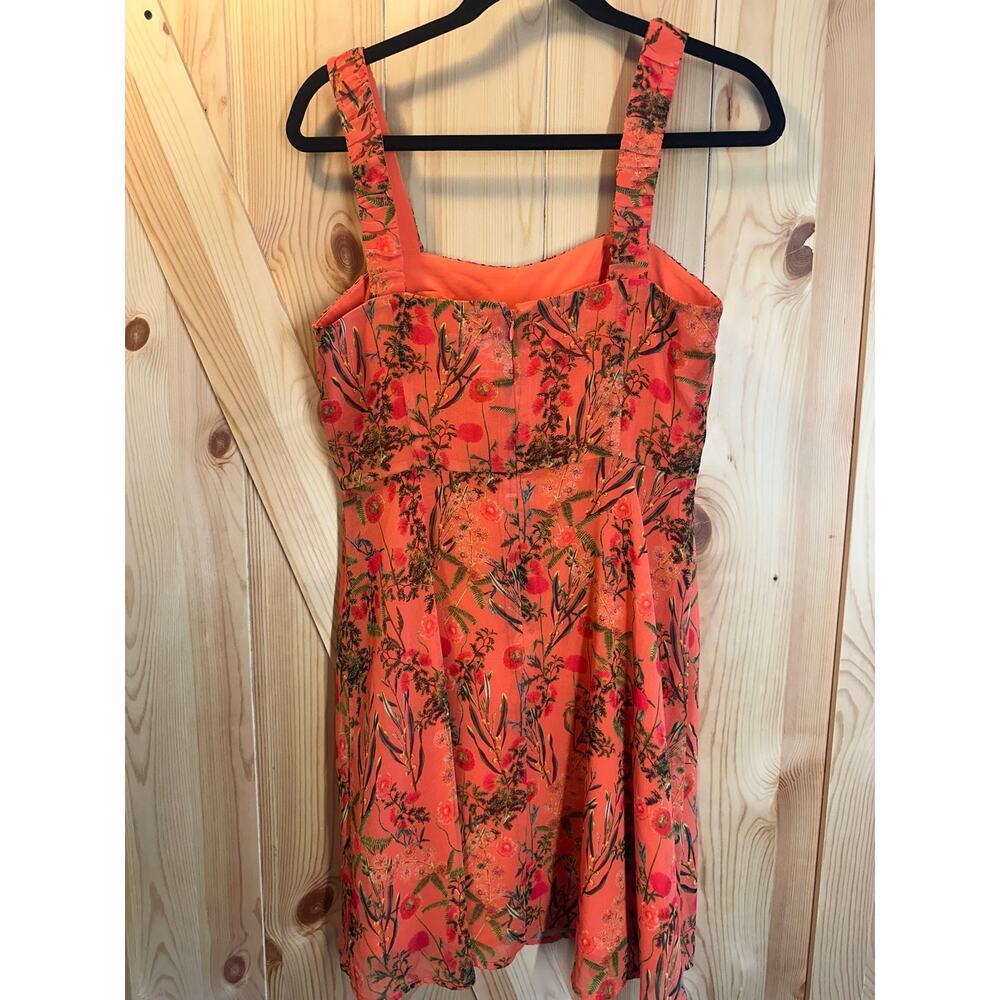 Gianni Bini Jane Orange
Floral Sleeveless A-line
Dress - Size 4 - Picture 3 of 10